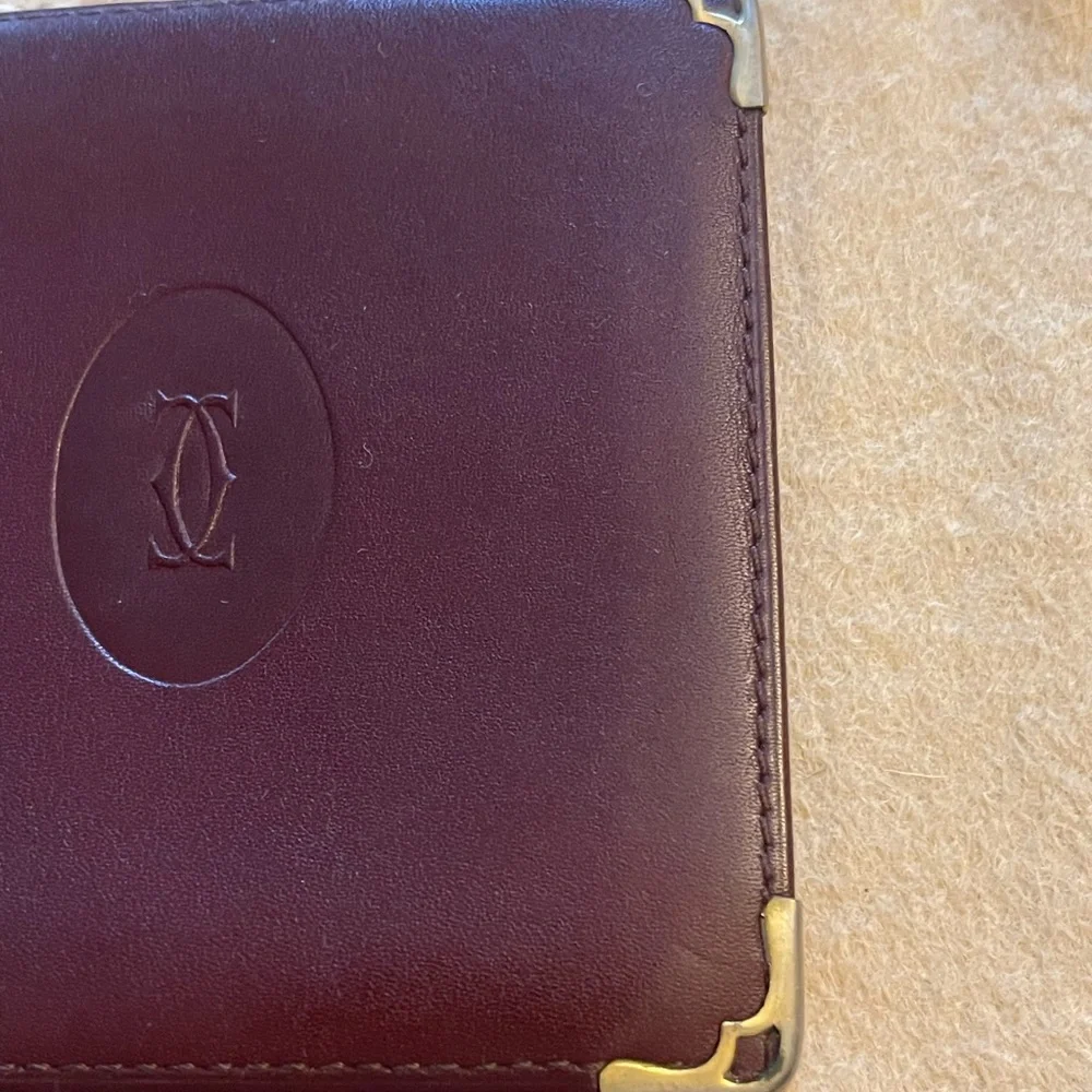 Cartier VINTAGE must de Cartier Paris Leather Business Credit Card Photo Holder - Picture 5 of 14